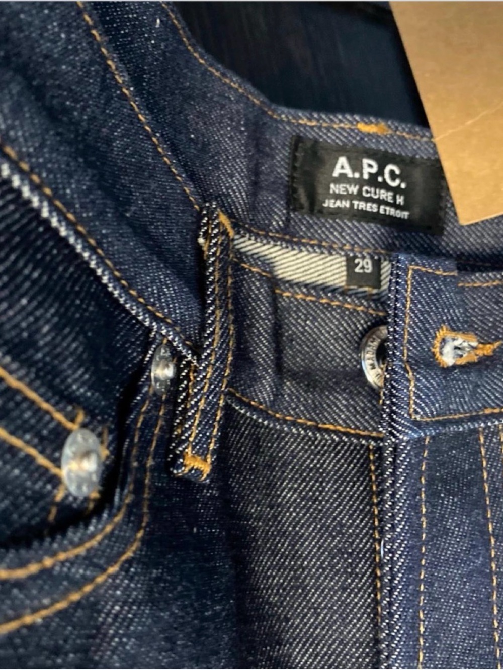A.P.C. Men’s Dark Indigo Slim Straight Jeans